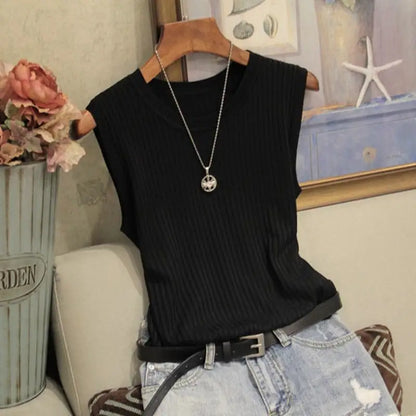 Basic Ribbed Blouse Chloe