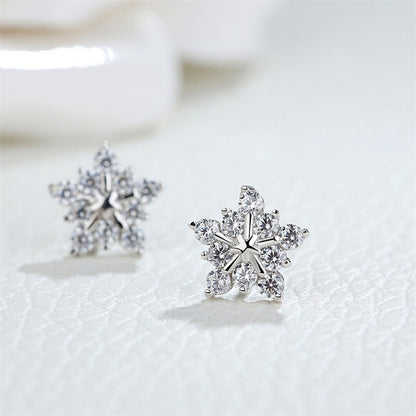 Snowflake Stud Earrings