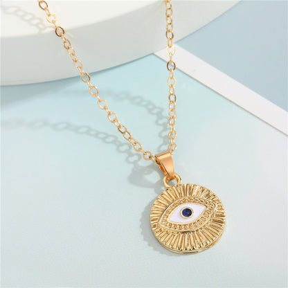 Crystal Turkish Evil Eye Necklace