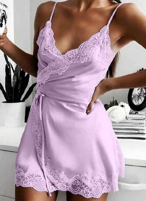 New Ladies Silk Sling Nightdress